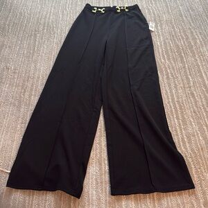Gold buckle dress pants small NWT